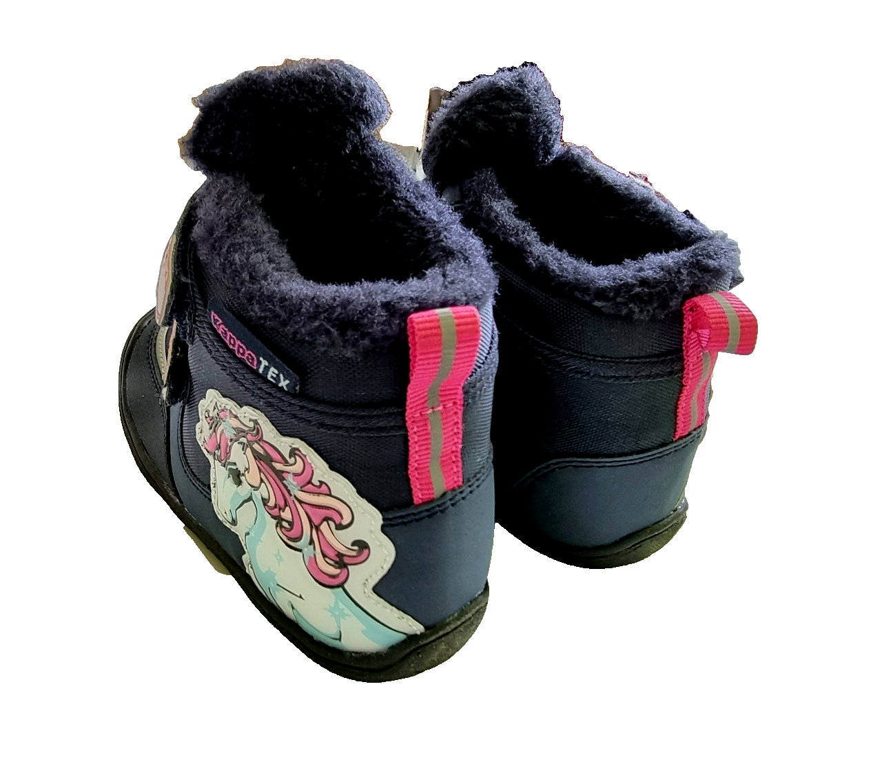 Kappa Einhorn Stiefel gefüttert Winterstiefel Boots blau pink Gr.26