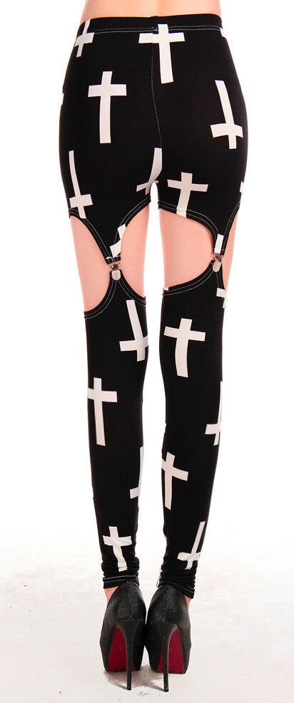 Garter Leggings Gothic Punk Gr.34/36
