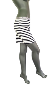 Tommy Hilfiger Ripp blau wei Minirock marine Stripes low & high Skirt 164/36