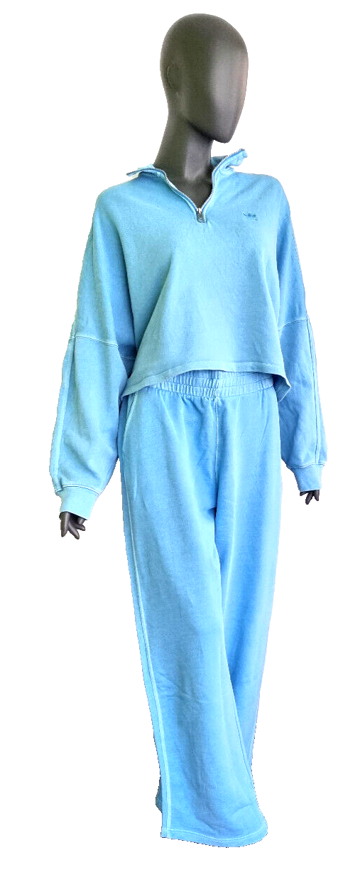 Adidas Oversize Sweatshirt hellblau Gr.L 42/44