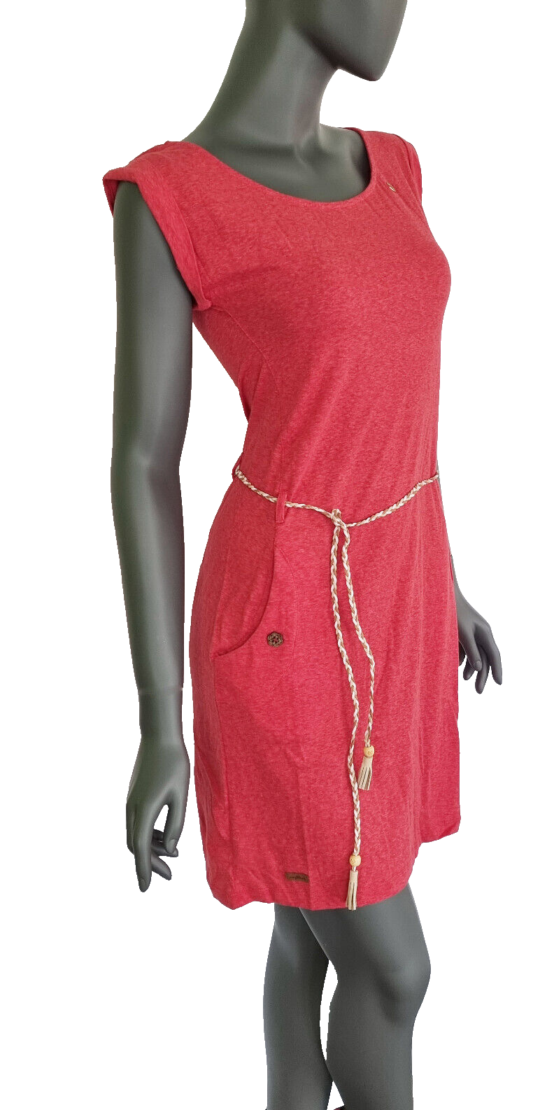 Ragwear Sommerkleid Tagg Rot/Hummer Gr.S/36