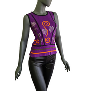 Nepal Ethno Damen Top Flower Hippie Boho schwarz Gr. 34/36 onesize