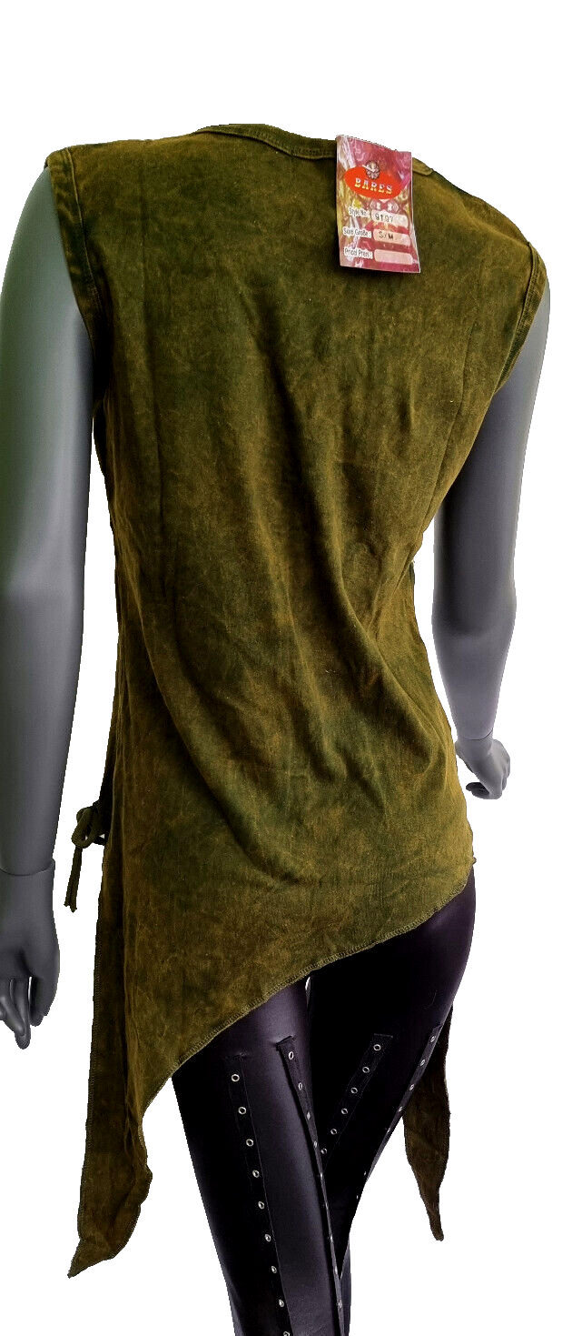 Ethno celtic Shirt Damen Zipfel Tasche Geldkatze Stickerei Ornamente Gr.34-40