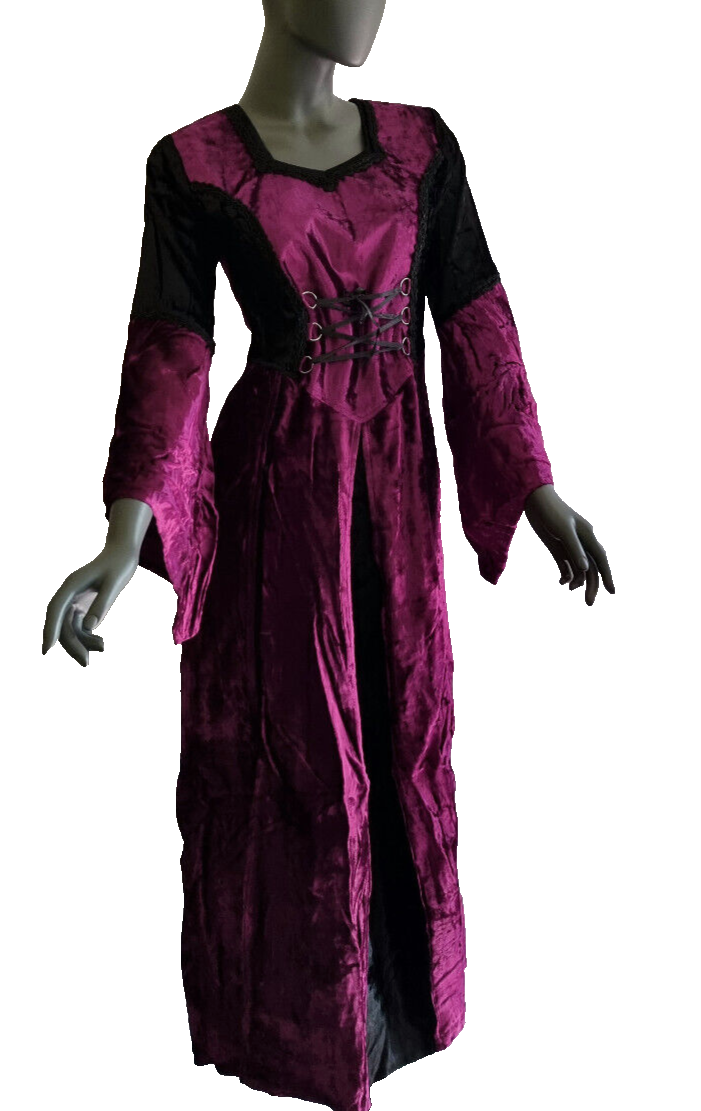 BÄRES Samt Kleid Gothic Mittelalter 38/40 L/XL