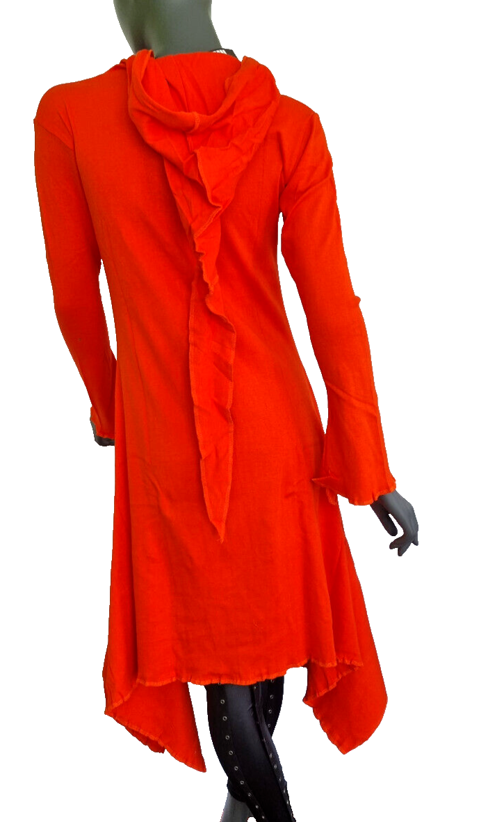 Gugel ZipfelKleid Medieval Gothic Ethno Hippie Witch Pixie Gr.S/M, L/XL