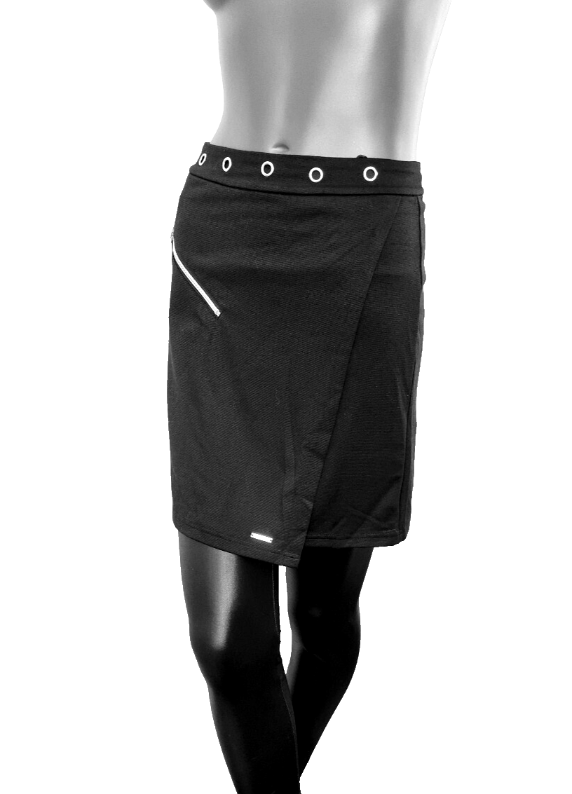 Bruno Banani Rock Ösen Sweatrock Wrap-Look Gr. 46