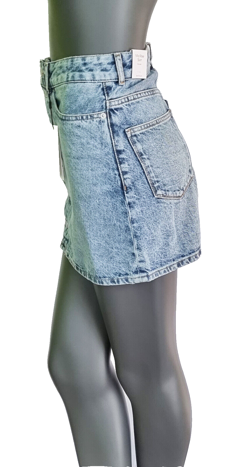 Calvin Klein Salt Pepper A-Linie Jeansrock highwaist Gr. 164/34