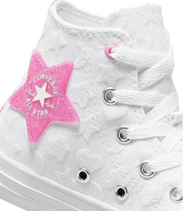 Converse Chucks white pink star High Top Gr.32