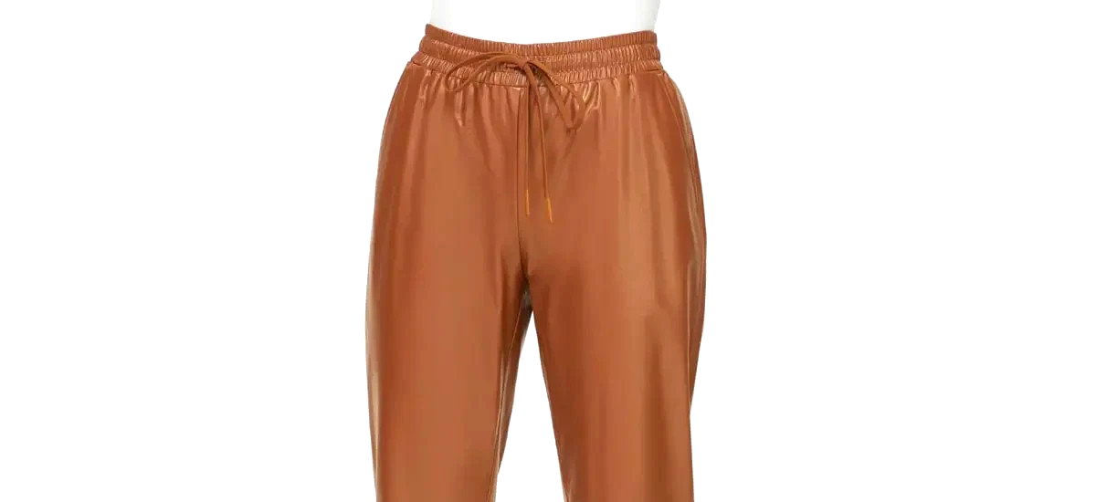 Lederimitat Jogginghose cognac Gr.44