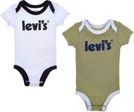 Levi's Kids Box-Set 2x Body lachs + weiss-blue Levis Gr.1 / 0-6 Monate
