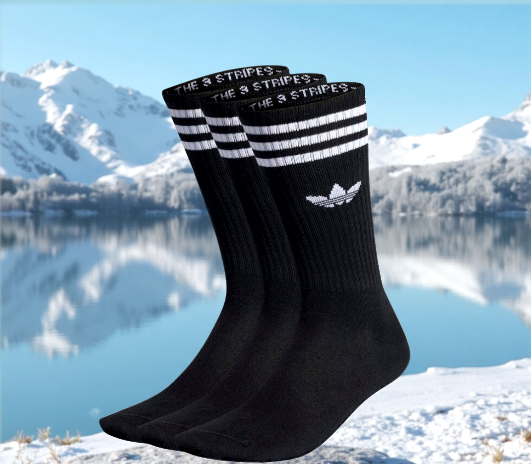 Adidas 3 X High Crew Socks unisex schwarz Gr.XL 46-48