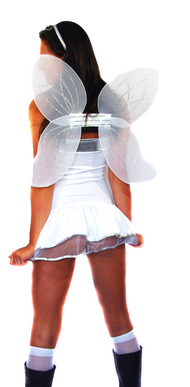 Faschingskostüm Karneval Engel White Angel Gr. 34-38 onesize