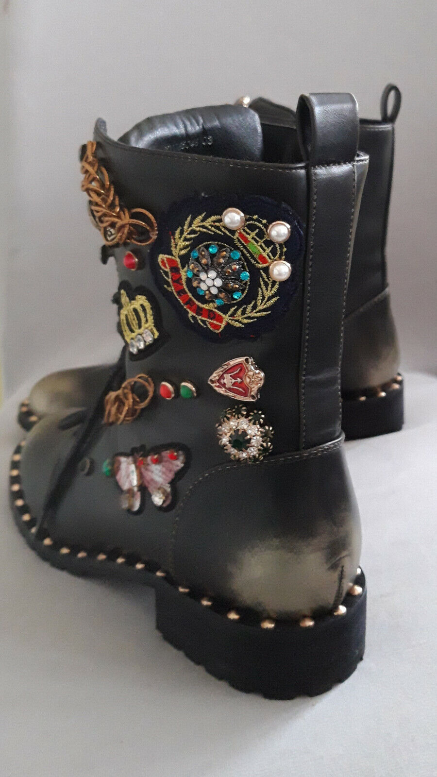 XYXYX Stiefel mit Patches Gr.37