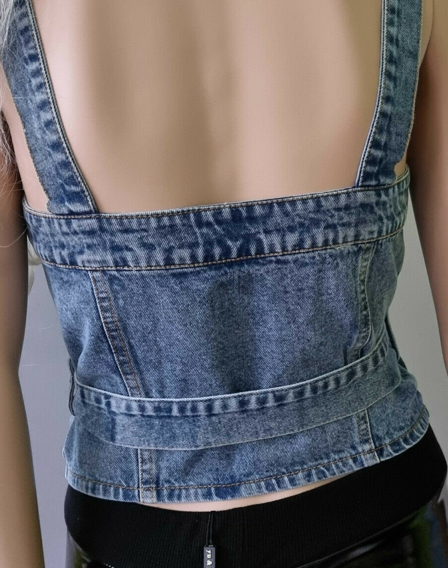 Sexy Jeanstop Schnürung + Gürtel Gr.34-40