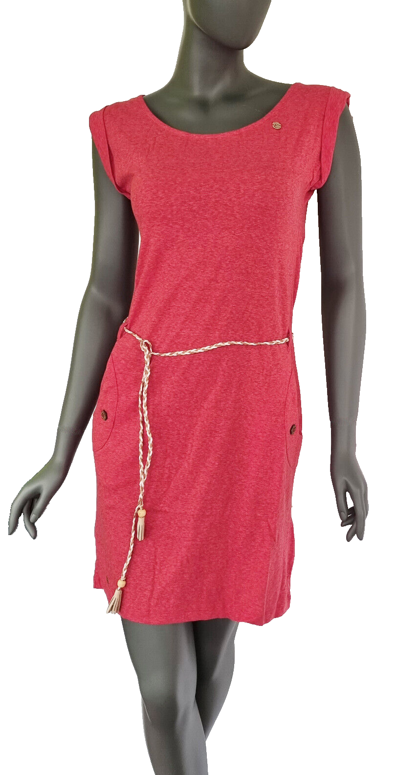 Ragwear Sommerkleid Tagg Rot/Hummer Gr.S/36