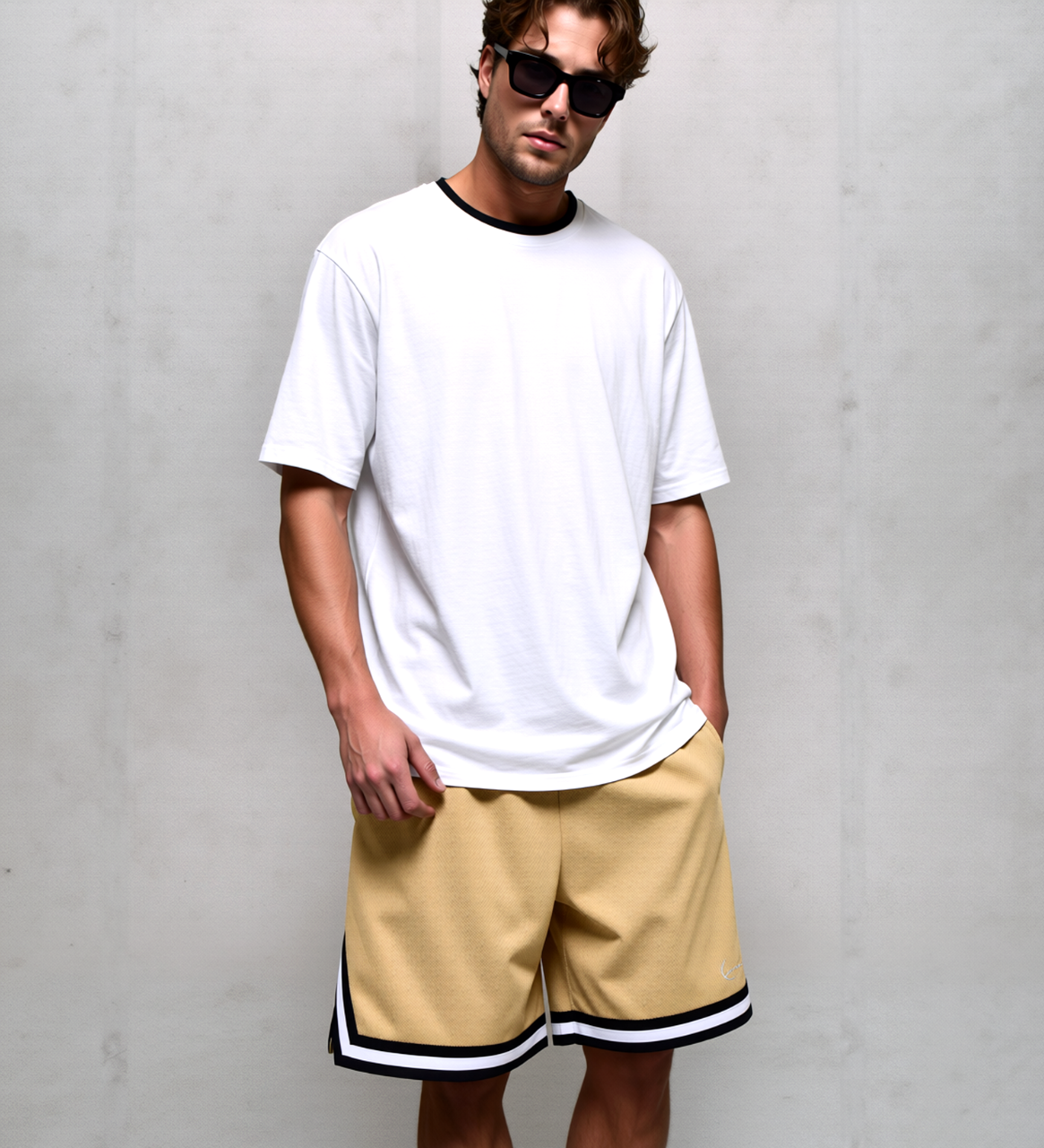 Karl Kani signature mesh Shorts hellblau Gr. L