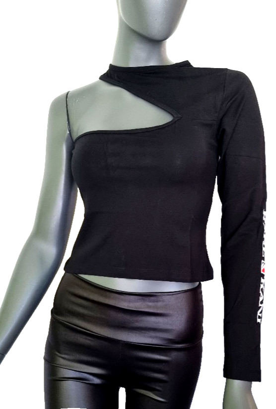 Karl Kani EinarmShirt Kurzshirt one shoulder Gr.M 36