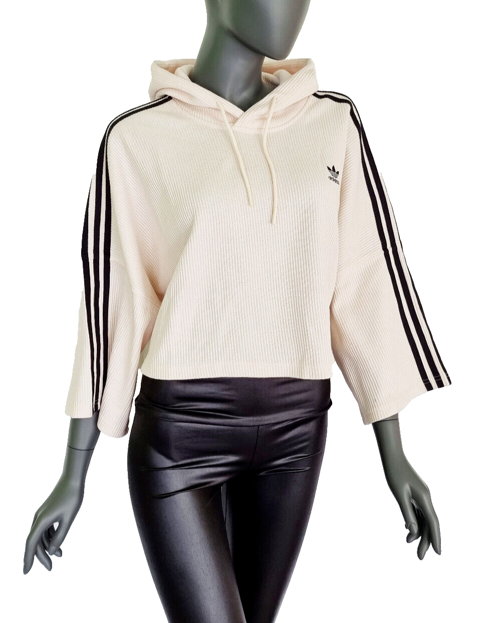 Adidas Sweatshirt IC5461 Cropped Hoodie Poncho Gr.40 L