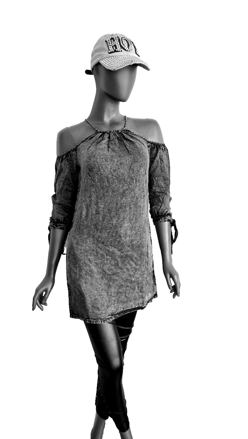 Superdry Minidress Eden Longshirt Jeanslook Gr. 38/40