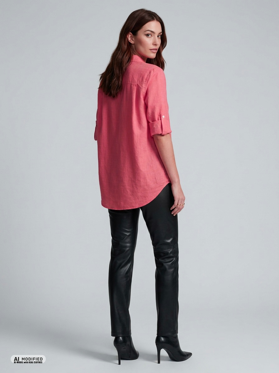 Hugo Boss Hemdbluse mit Stehkragen Befelize dunkelpink Gr.34