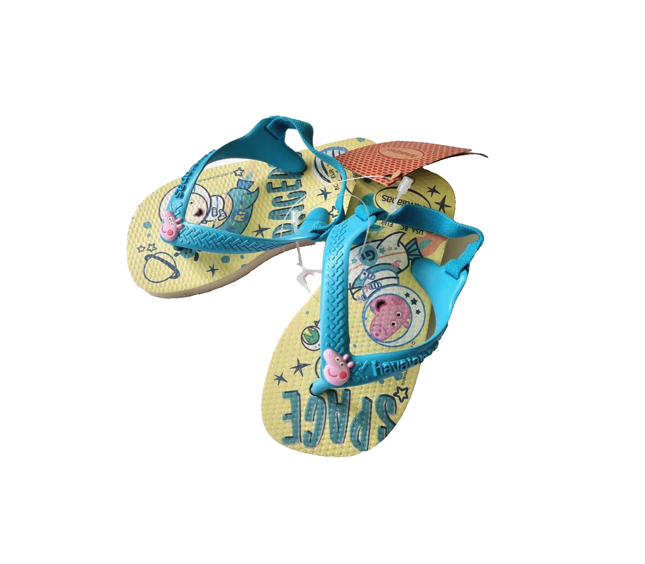 Havaianas Flip Flop Sandale Peppa Pig Weltraum Gr.22