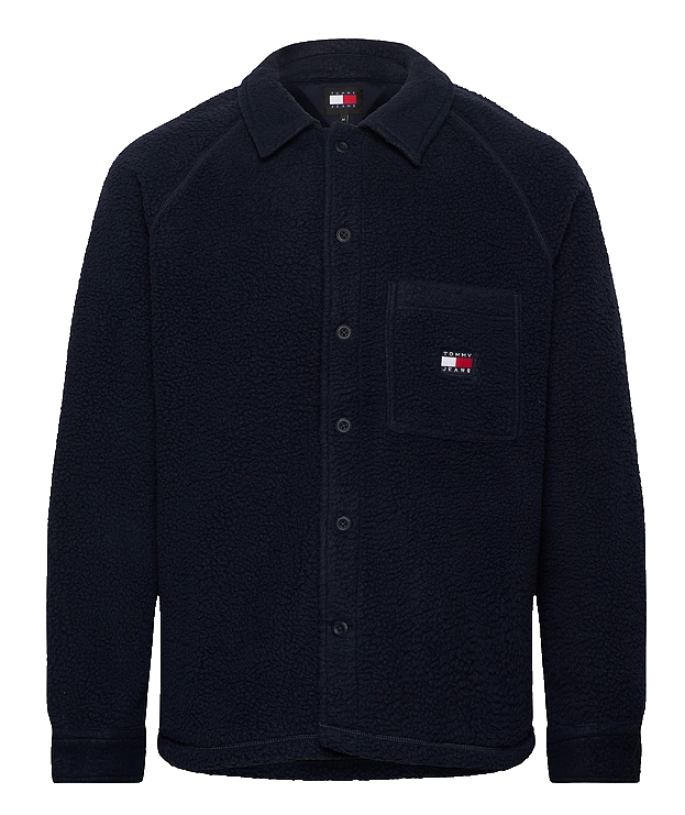 Tommy Hilfiger Jeans oversize Hemdjacke badge Teddy black Gr.XXL