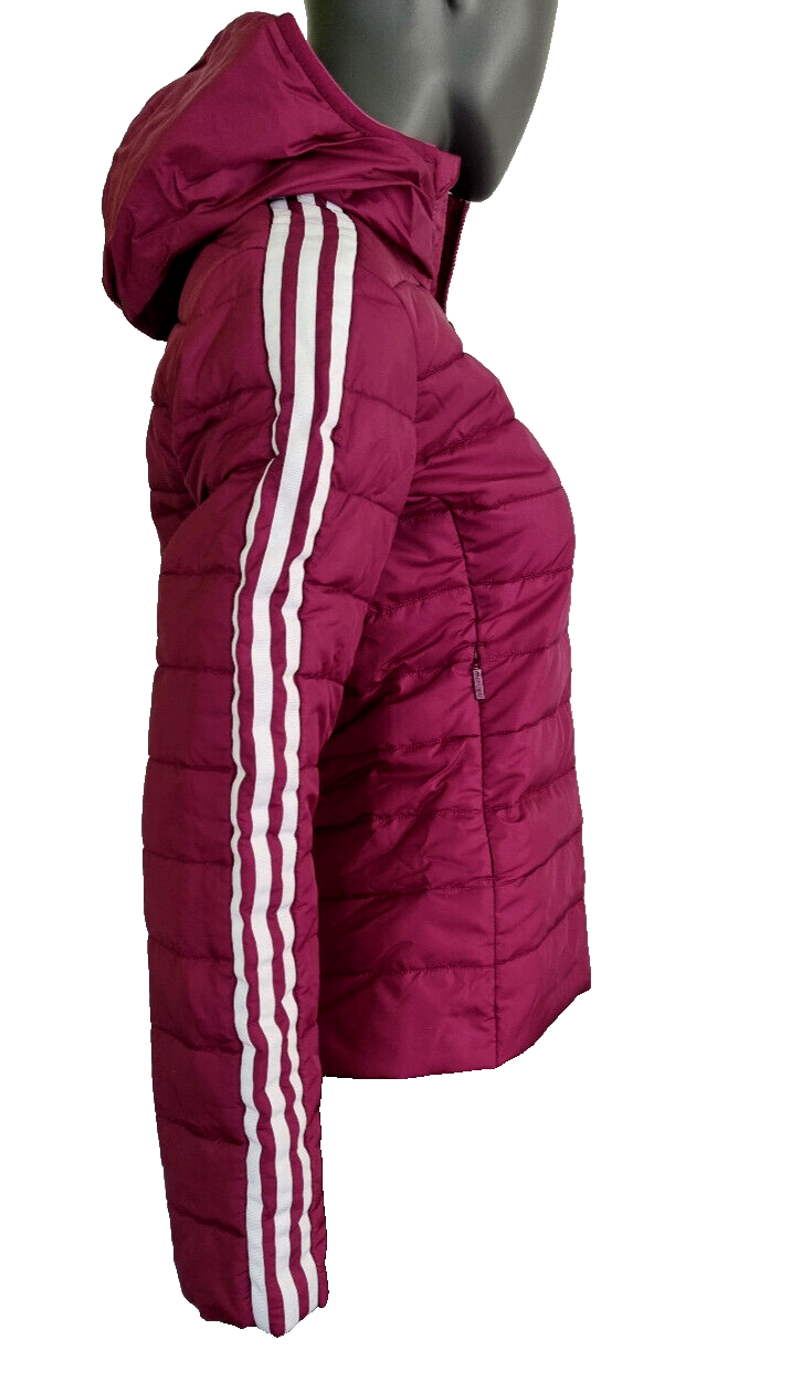 Adidas Übergangsjacke gefüttert slim Jacket Steppjacke beere HS 6769 Gr.34