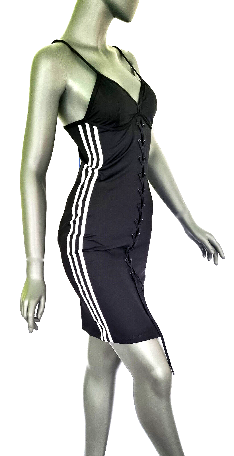 Adidas Kleid Laced HK5084 Strap Dress Schnürung Gr.32-44