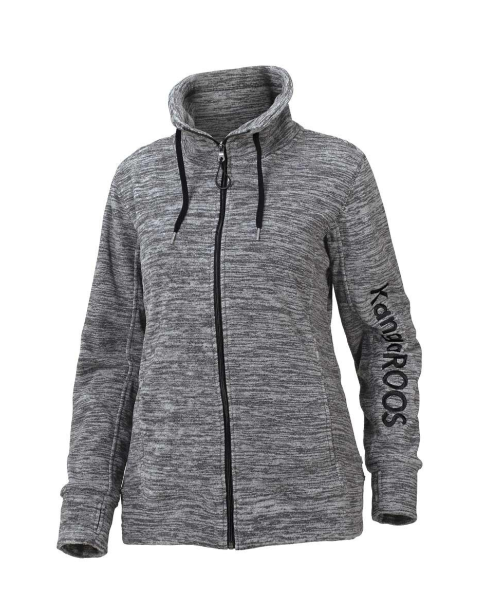 KangaROOS Fleecejacke grau melange Gr.40 - 50