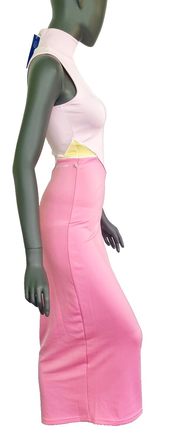 Adidas Originals Tank Dress Maxikleid IC5368 Rosa sportlich elegant Gr.S 36