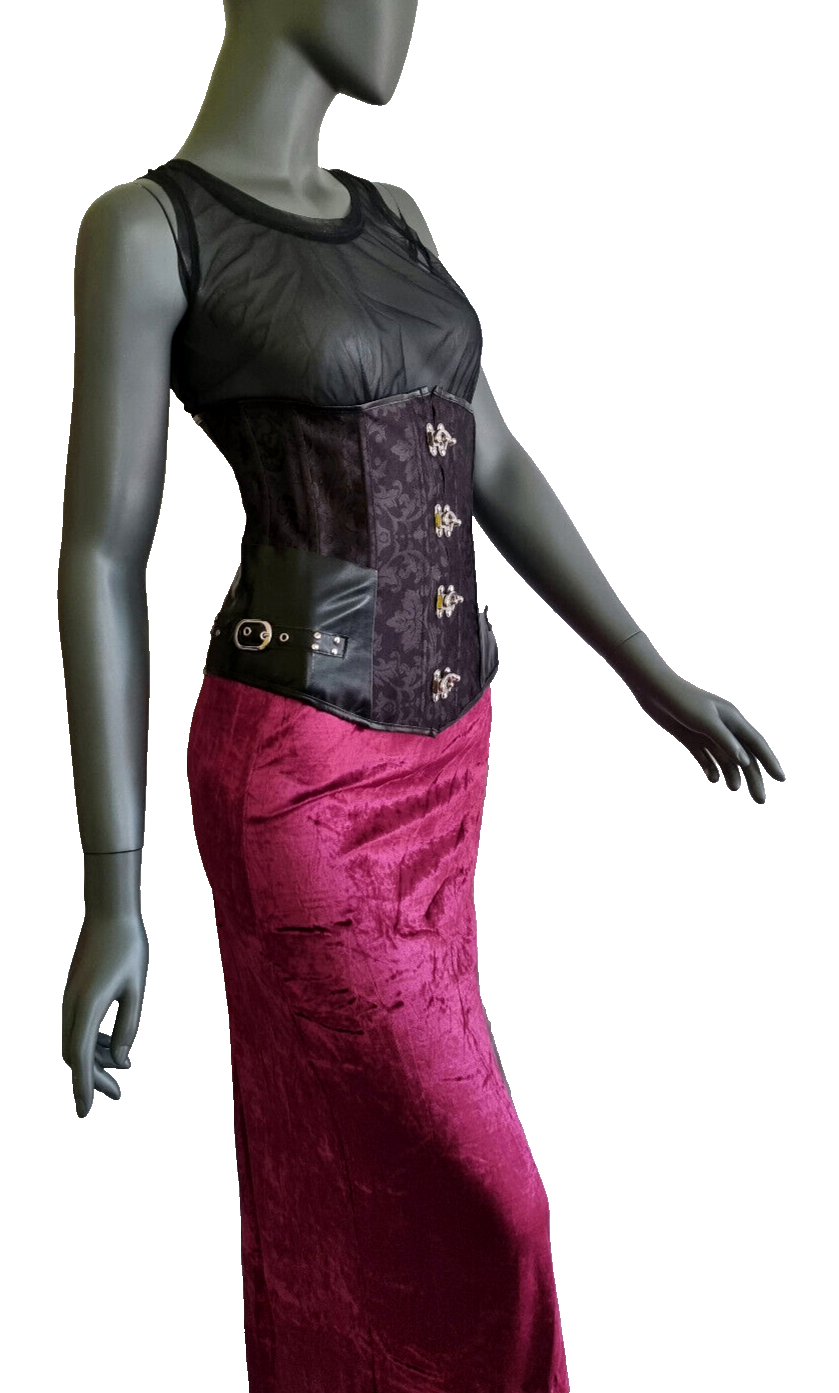 Miedergürtel Underbust Corset Mittelalter Gothic Larp Barock Gr.36/38