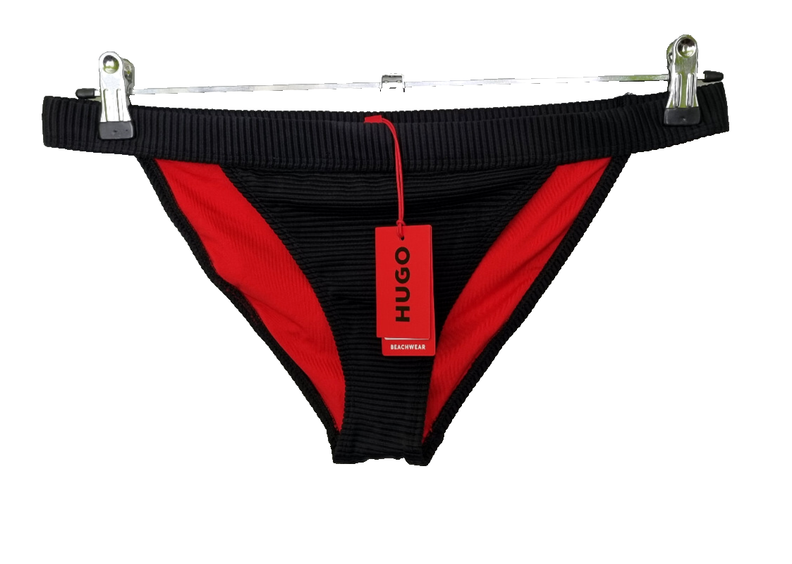 Hugo Boss Red Label Bikinihose Ripp schwarz rot Gr.L/40