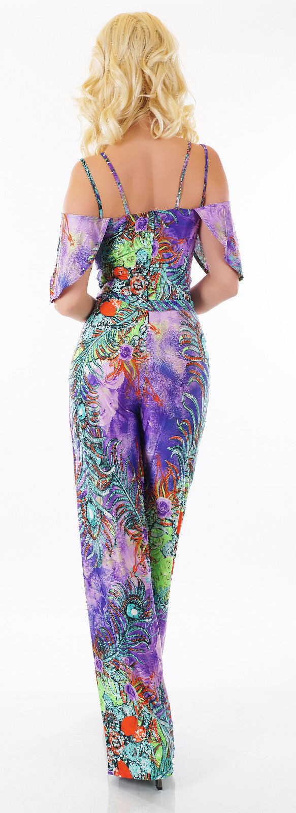 Jenny Fashion l Gipsy elegant Sommeroverall lila, violett Gr.34-38