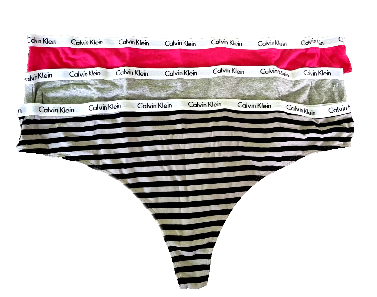 CALVIN KLEIN 3x Damen Thong String Tanga Gr.XXXL