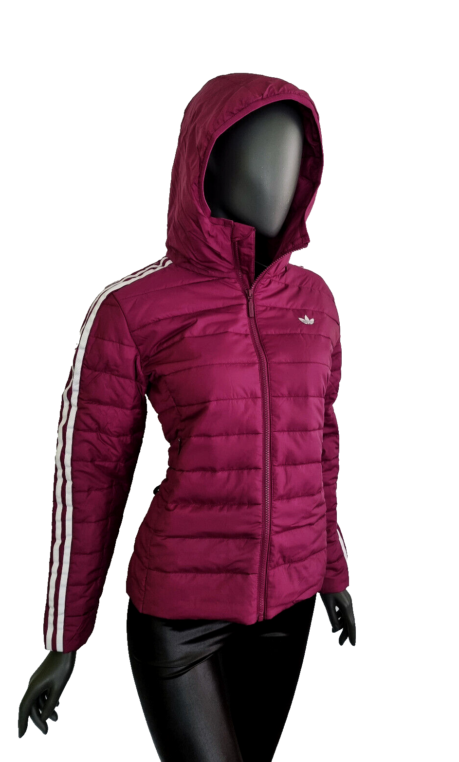 Adidas Übergangsjacke gefüttert slim Jacket Steppjacke beere HS 6769 Gr.36