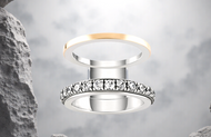 Tashi Jewelry Micaela Oliveira II Luxury 2 in 1 Ring Gr.18 (57)