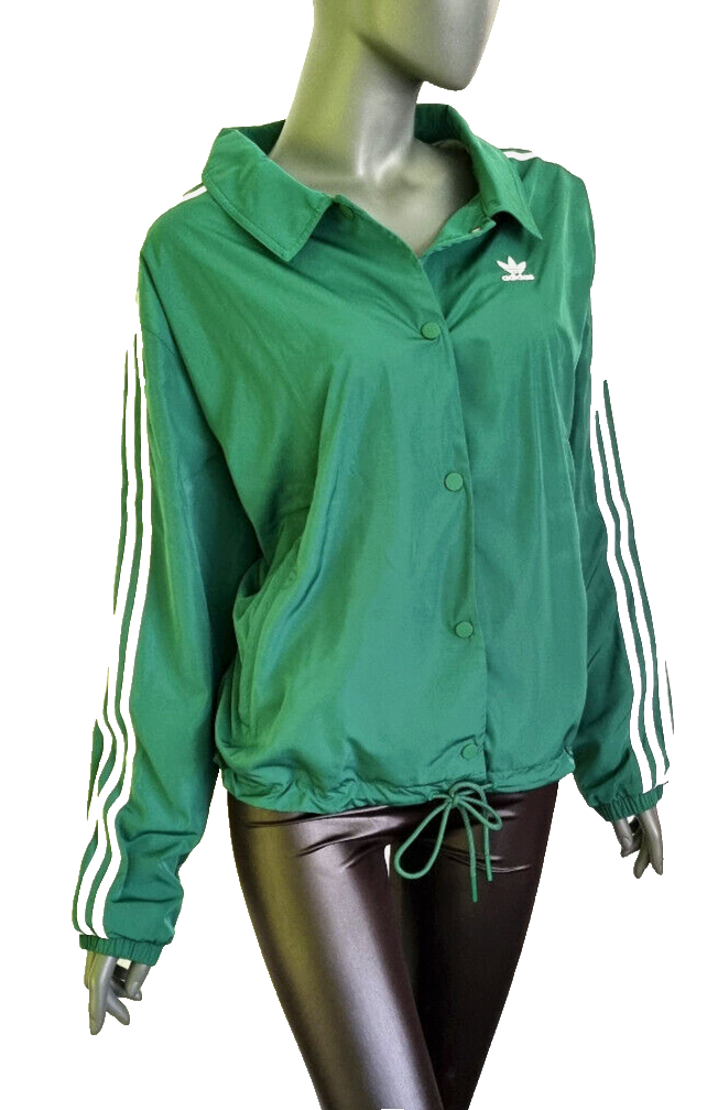Adidas Damen Coach Jacket IC6091 grün leicht gefüttert Gr. 50/52