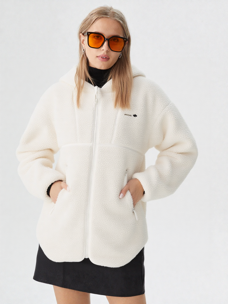 Bench Teddyjacke vokuhila offwhite Gr.40 (42)