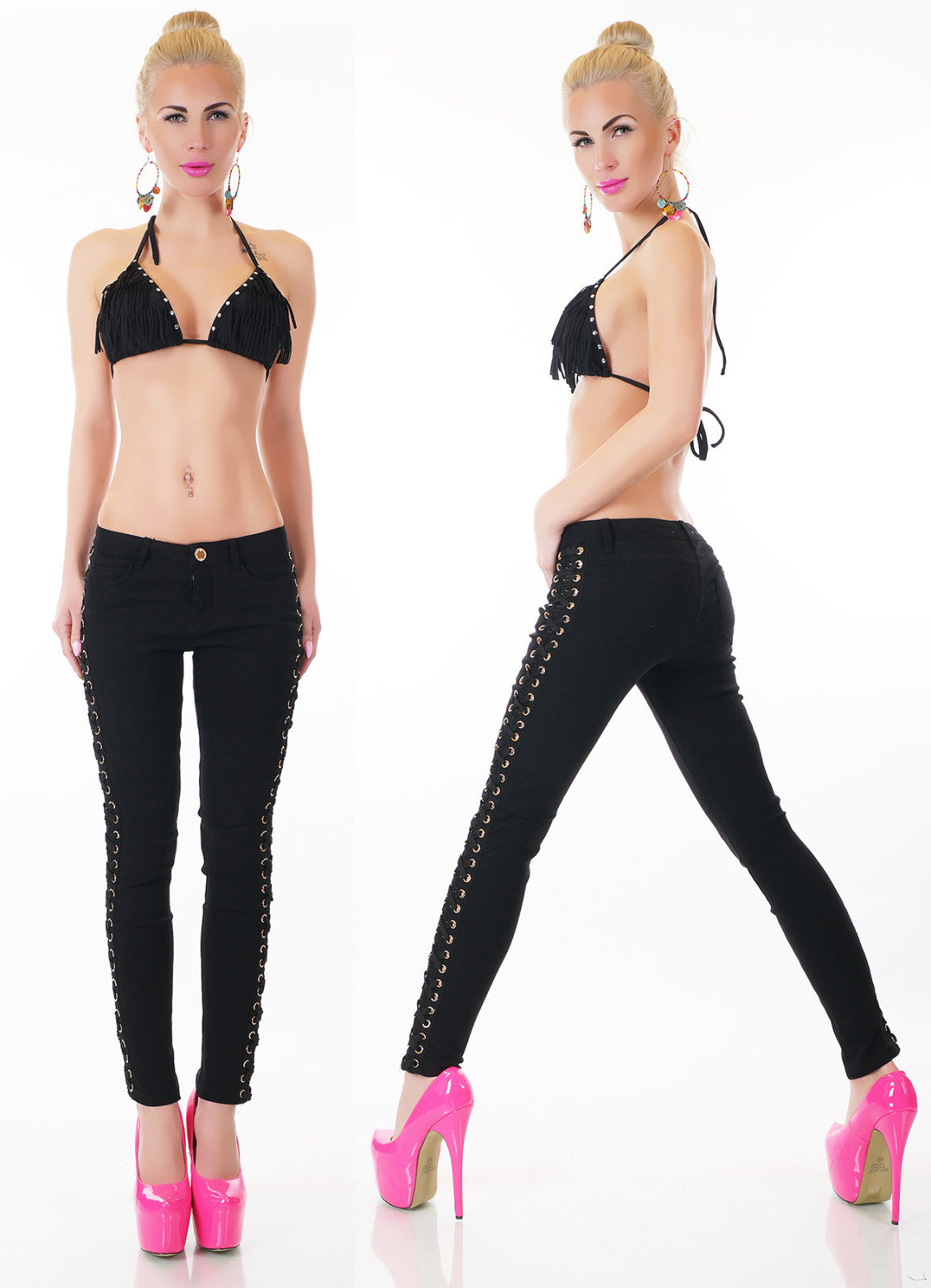 GIRL VIVI Röhre mit Schnürung Gr.32-40