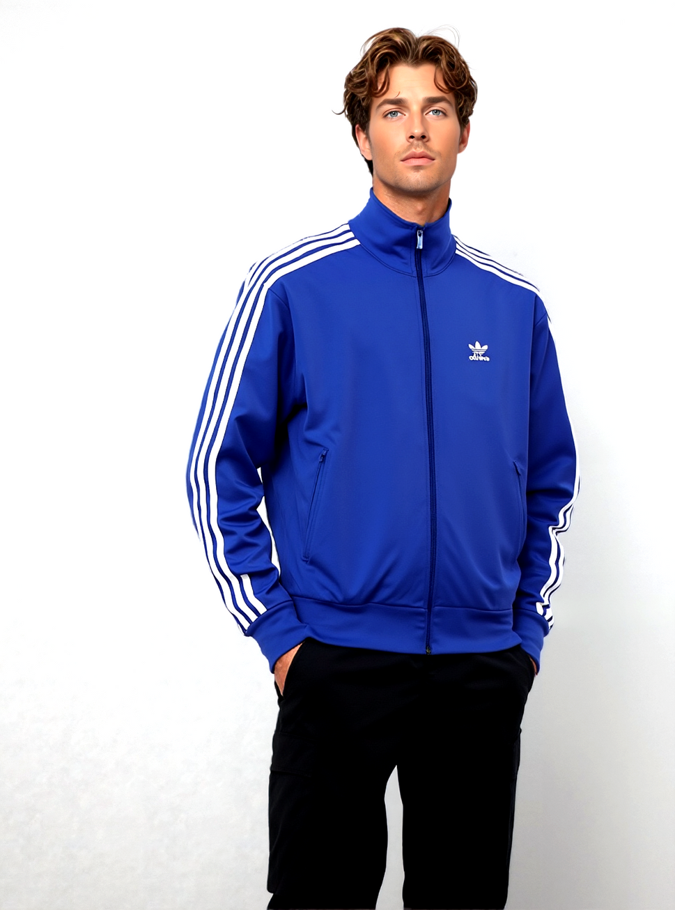Adidas Originals Jacke Firebird royalblau Gr.2XL