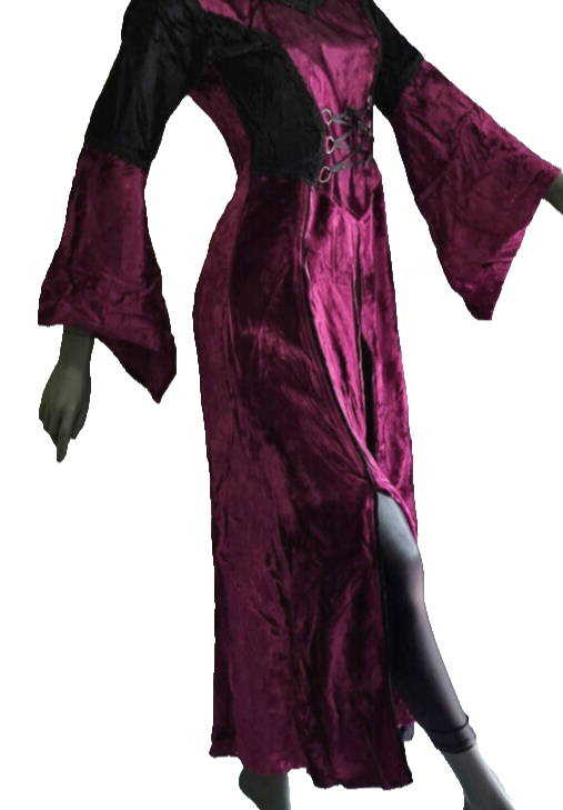 BÄRES Samt Kleid Gothic Mittelalter 38/40 L/XL