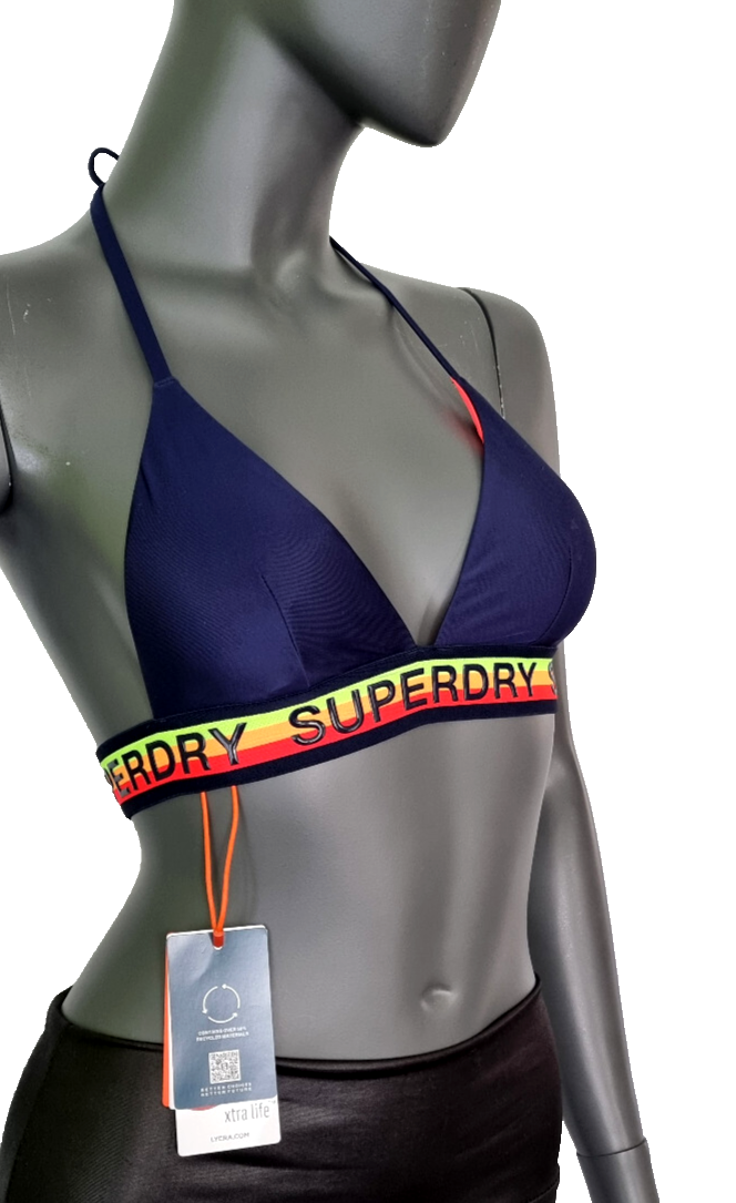 Superdry Bikini Triangel Oberteil Rich navy dunkelblau Gr.S 36/38