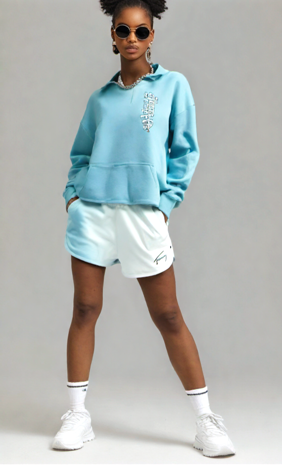 Tommy Hilfiger Jeans Sweat Shorts Damen Dip Dye Gr. S 34/36