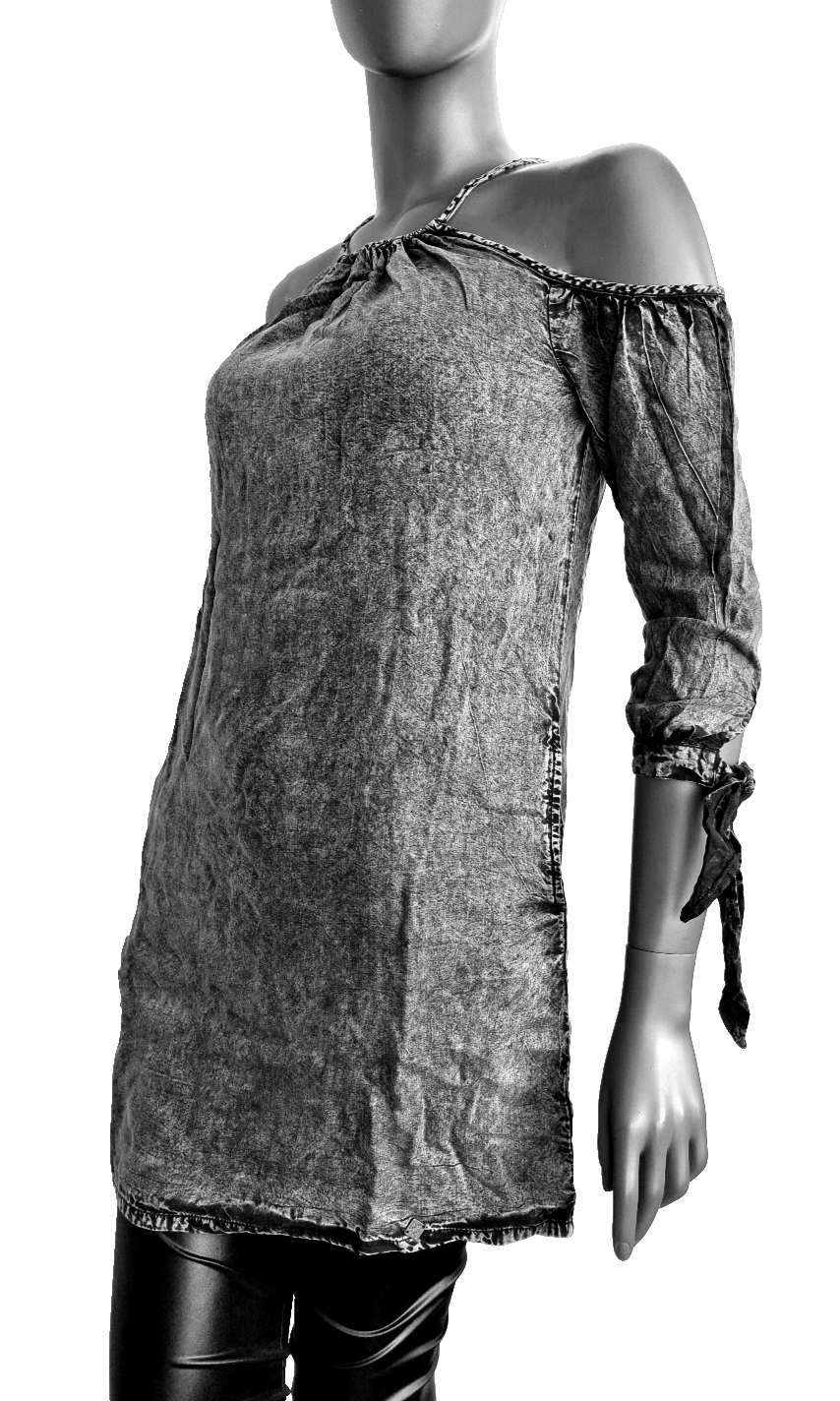 Superdry Minidress Eden Longshirt Jeanslook Gr. 38/40