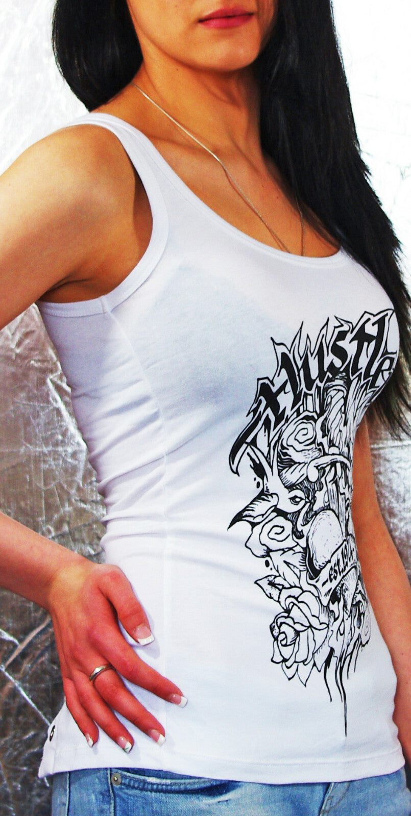 HUSTLER Top Schnürung heartless corset beater Gr.34/36