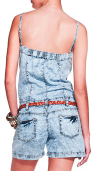 MYSTIC Kurzoverall Jeanslook Gr. 36-40