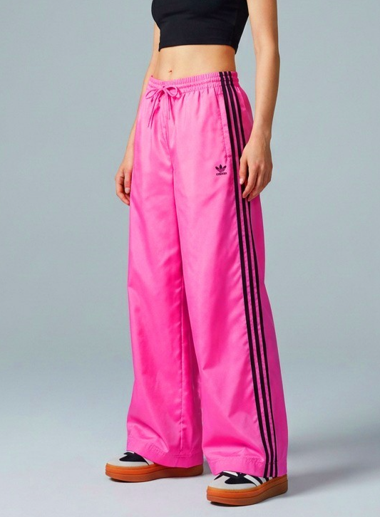 Adidas Firebird Wide Leg oversize crazy Pants neon woven Gr.M/36-38