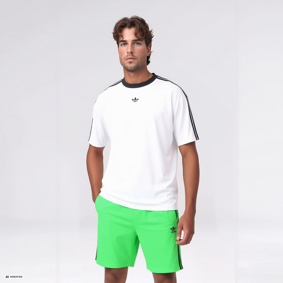 Adidas Adicolor Firebird Shorts grün Gr.2XL