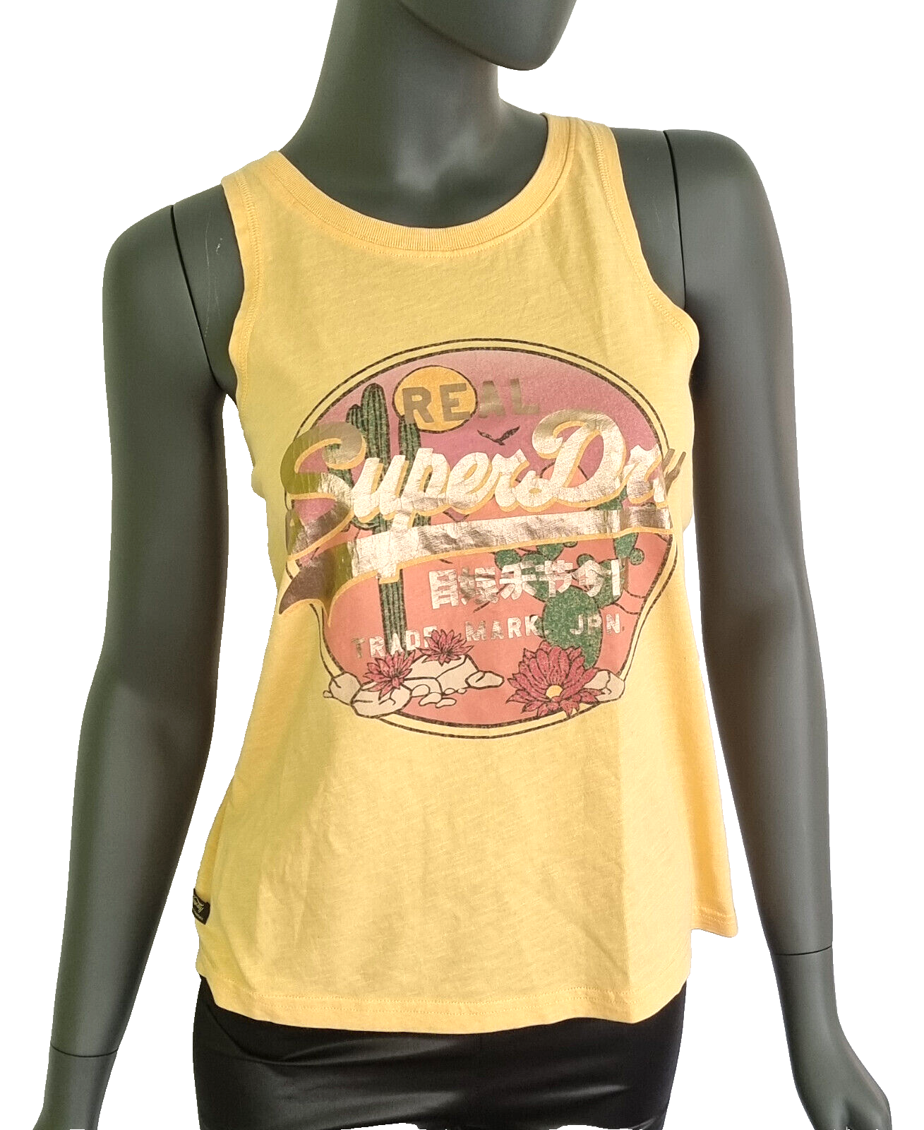 Superdry vintage narrative Top orange gold Gr.XL/42