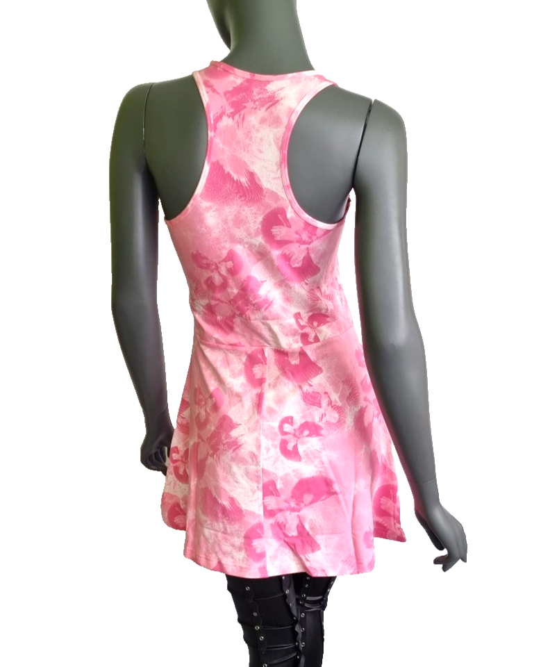 Adidas Damen Floral Graphic Single Jersey Dress rosa pink Gr.S,M,L